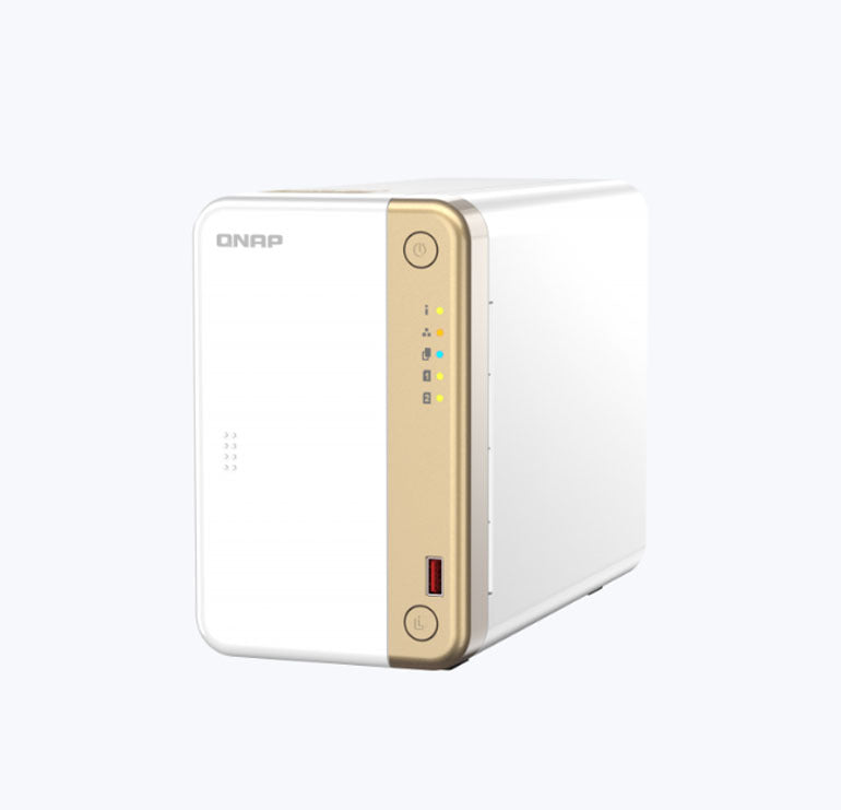 QNAP TS-262 2 Bay Multimedia NAS Intel Celeron N4505 Dual Core 2.9GHz 4GB 2.5Gbe 2x 3.5/2.5' SATA 2x M.2 2280 Nvme Expansion QNAP TS-262 2 Bay Multimedia NAS Intel Celeron N4505 Dual Core 2.9GHz 4GB 2.5Gbe 2x 3.5/2.5' SATA 2x M.2 2280 Nvme Expansion